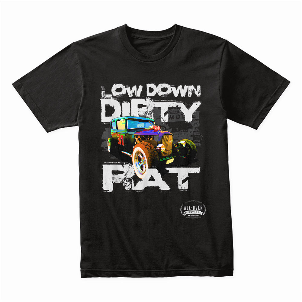 Low Down Dirty Rat – Vintage Hot Rod T-Shirt