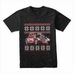 Classic Hot Rod Ugly Christmas Sweater T-Shirt