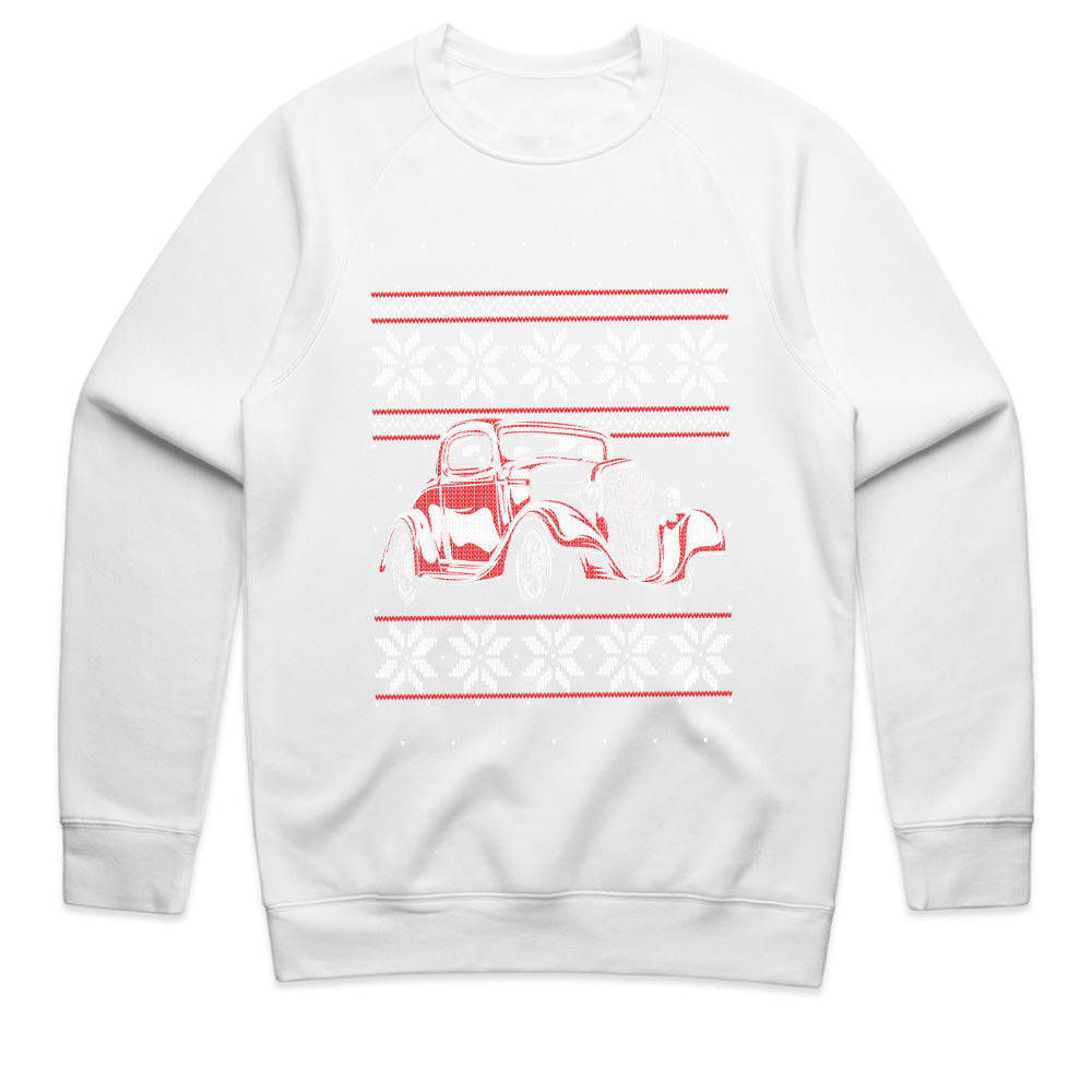 Classic Hot Rod Ugly Christmas Sweater T-Shirt