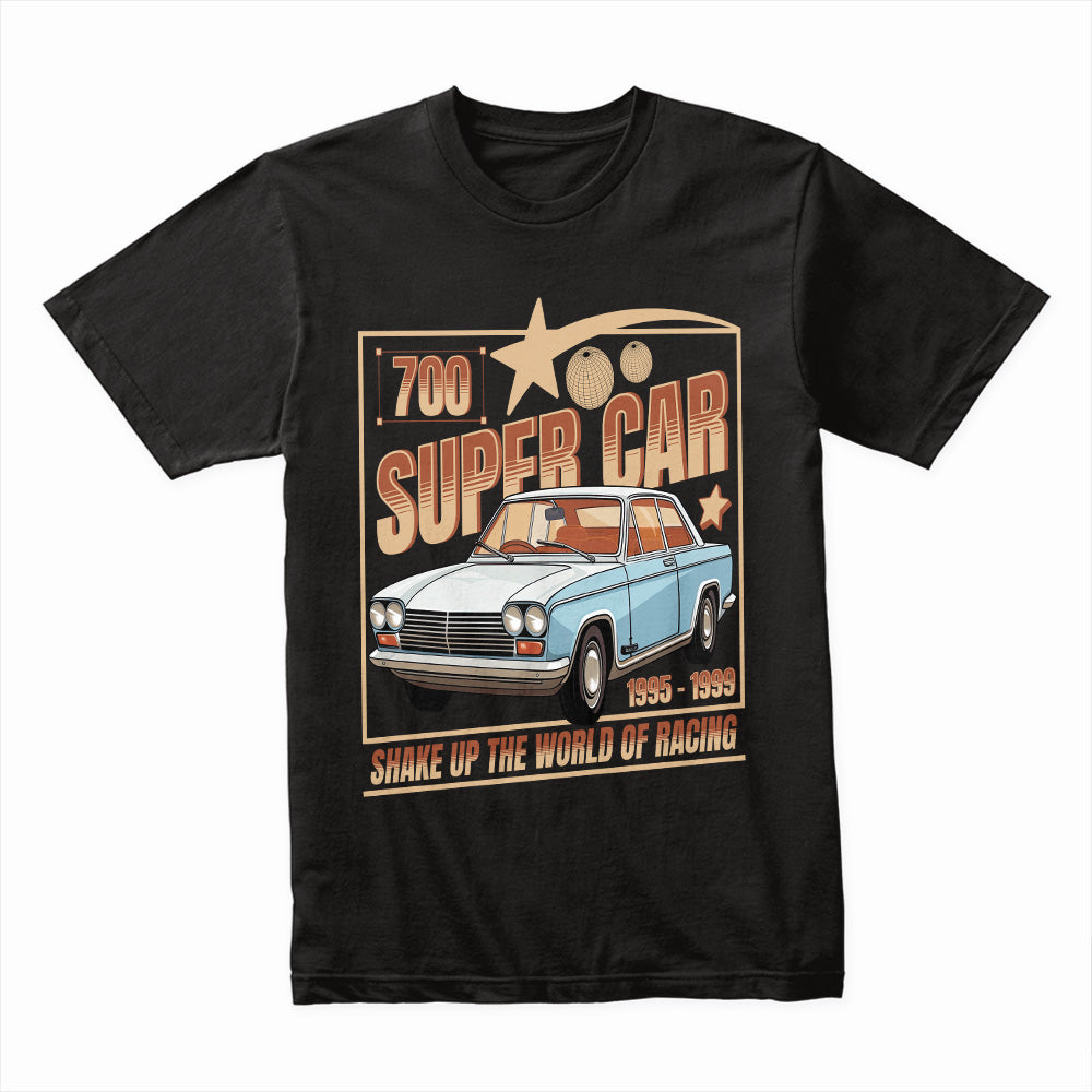 700 Super Car" Retro Racing T-Shirt – Vintage Motorsport-Inspired Streetwear