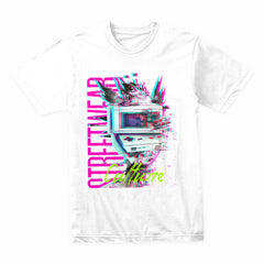 "Streetwear Culture – Retro Glitch Gaming T-Shirt"