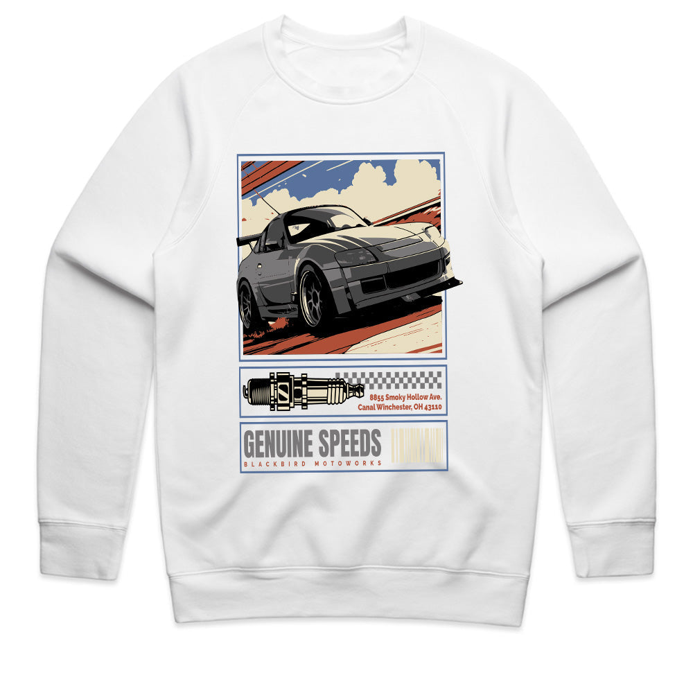 Genuine Speeds T-Shirt – Retro JDM Street Racing & Tuner Car Enthusiast Tee