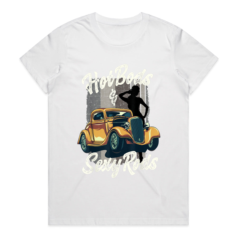 Hot Bods & Sexy Rods – Vintage Hot Rod Classic Car T-Shirt
