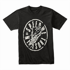 Speed Demon – Skeleton Hand & Piston Racer T-Shirt