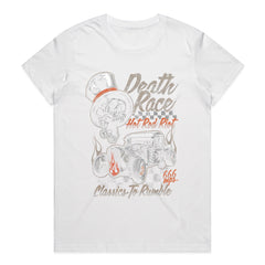 Death Race – Hot Rod Riot Skull Vintage Racing T-Shirt