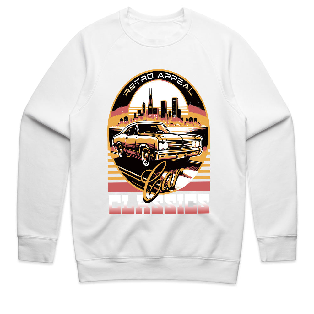 Retro Appeal Classic Car T-Shirt – Vintage Muscle Car & Urban Night Drive Tee
