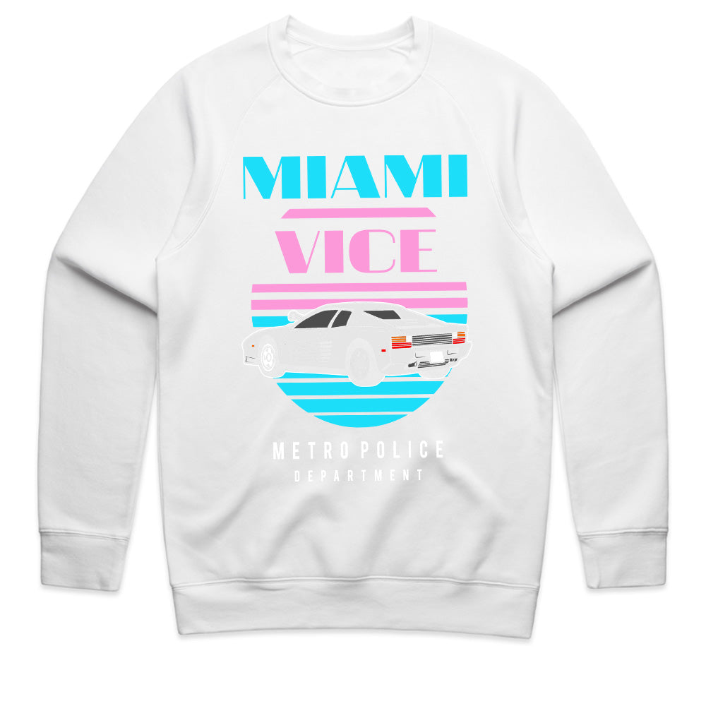 Miami Vice Retro 80s T-Shirt – Classic Supercar & Neon Aesthetic