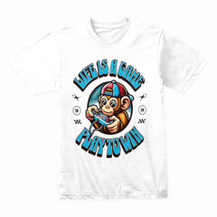"Life Is a Game – Play to Win" Gamer Monkey T-Shirt