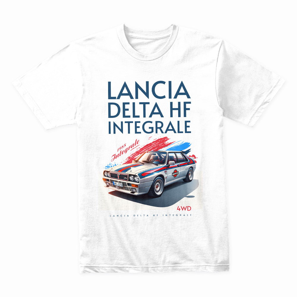 Lancia Delta HF Integrale – Iconic Rally Legend Graphic Tee