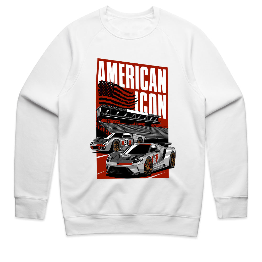 American Icon Ford GT – Legendary Supercar Racing T-Shirt