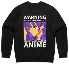 Warning Start Talking About Anime Shirt