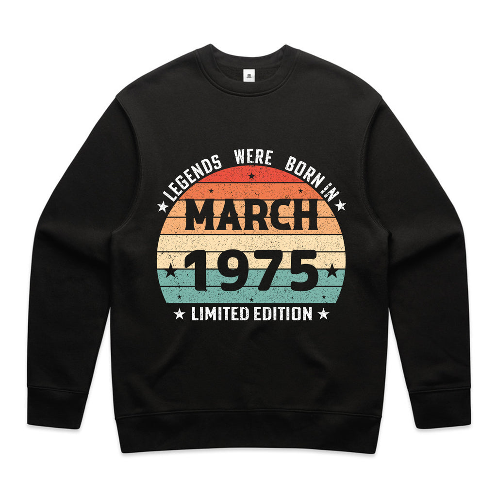 Legends Were Born in March 1975 T-Shirt