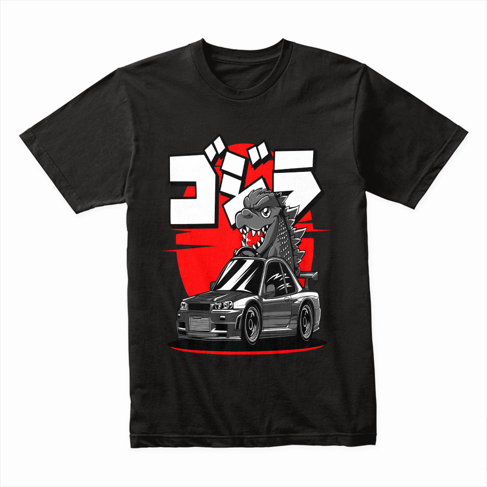 Godzilla GT-R Skyline T-Shirt – JDM Legend Meets Kaiju King!