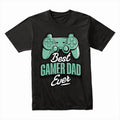 "Best Gamer Dad Ever – Cool Gaming Controller Graphic T-Shirt"