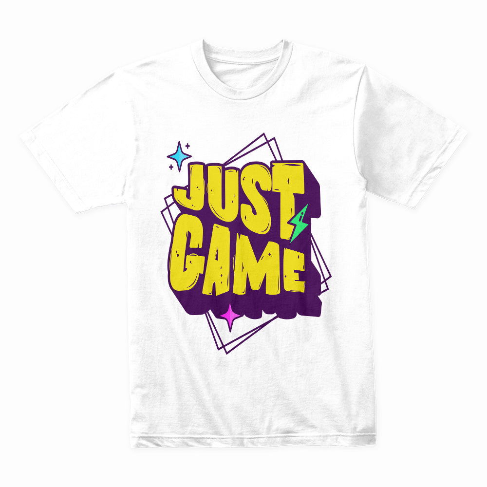 "Just Game" Vibrant Gamer T-Shirt – Play Hard, Stay Cool