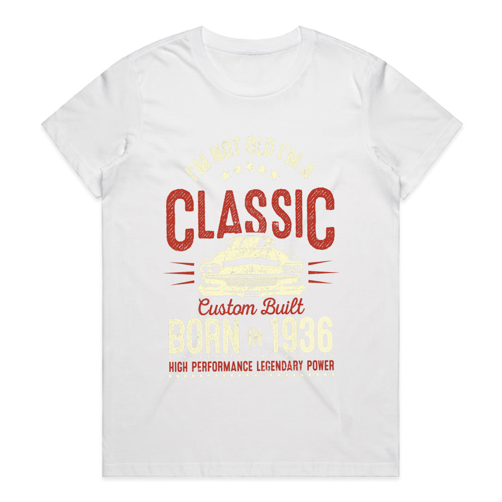 Born in 1936 – Classic Custom Built Vintage Car T-Shirt
