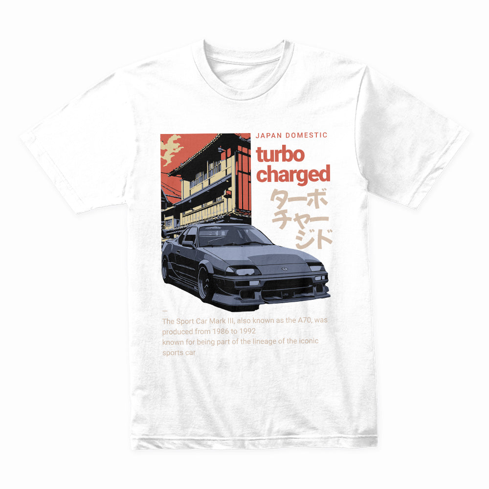 Turbo Charged – JDM A70 Street Racing T-Shirt