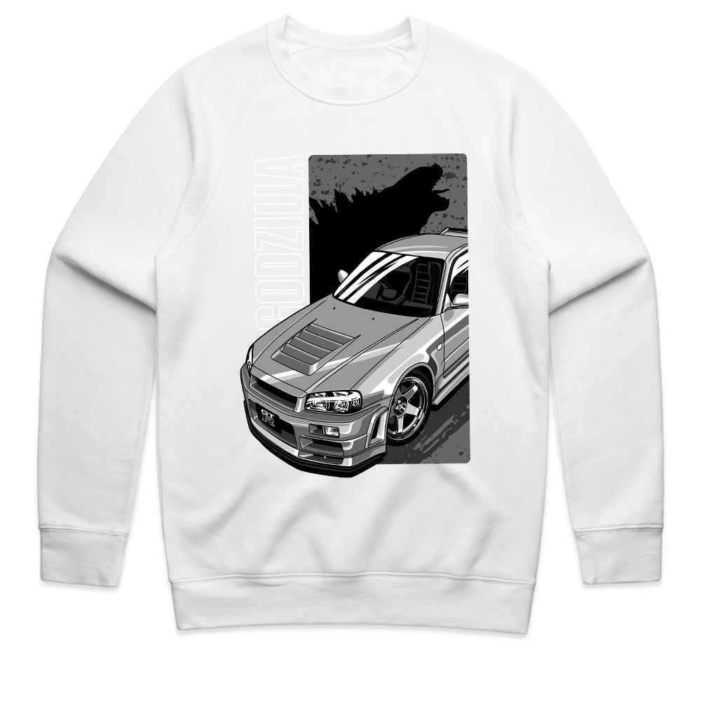 Godzilla R34 Skyline GTR T-Shirt – JDM Iconic Street Racer