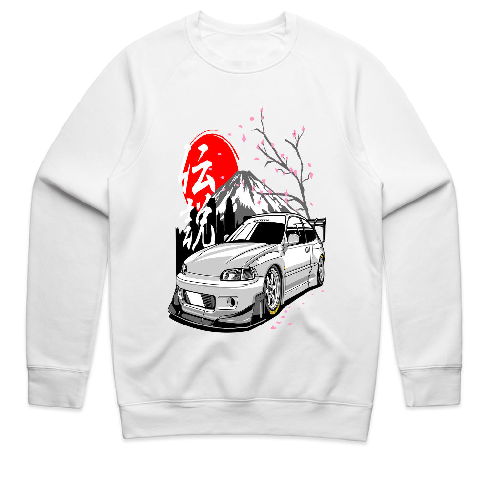 JDM Legend Civic Hatchback T-Shirt – Japanese Street Racing Style