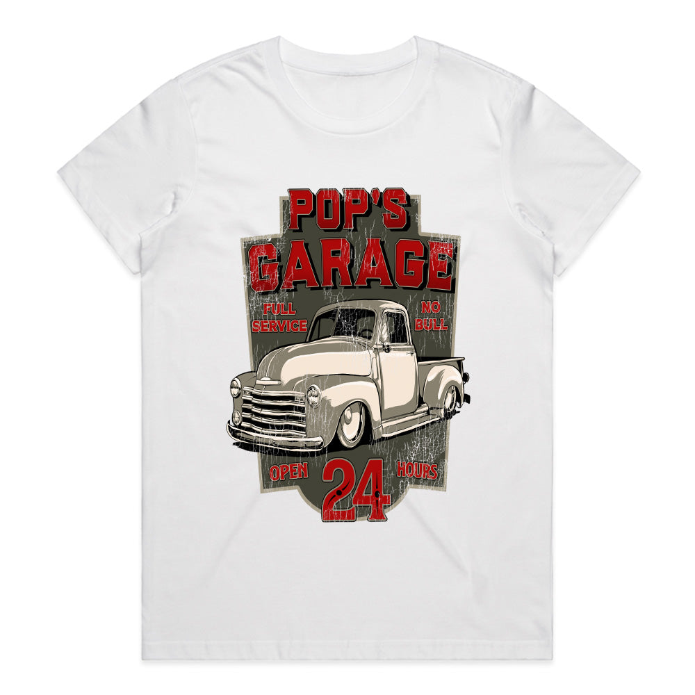 Pop's Garage Vintage Hot Rod T-Shirt – Classic Truck Retro Mechanic Tee