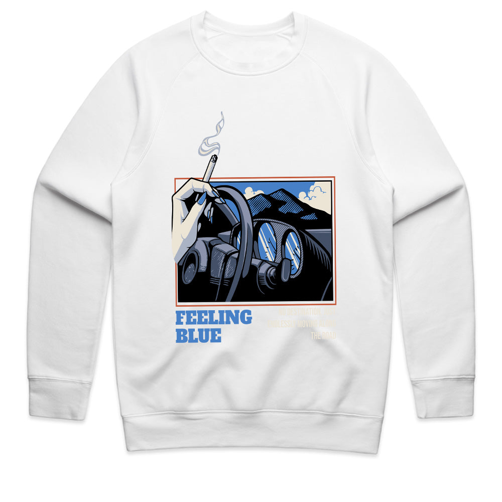 Feeling Blue – Retro Road Trip Aesthetic Tee