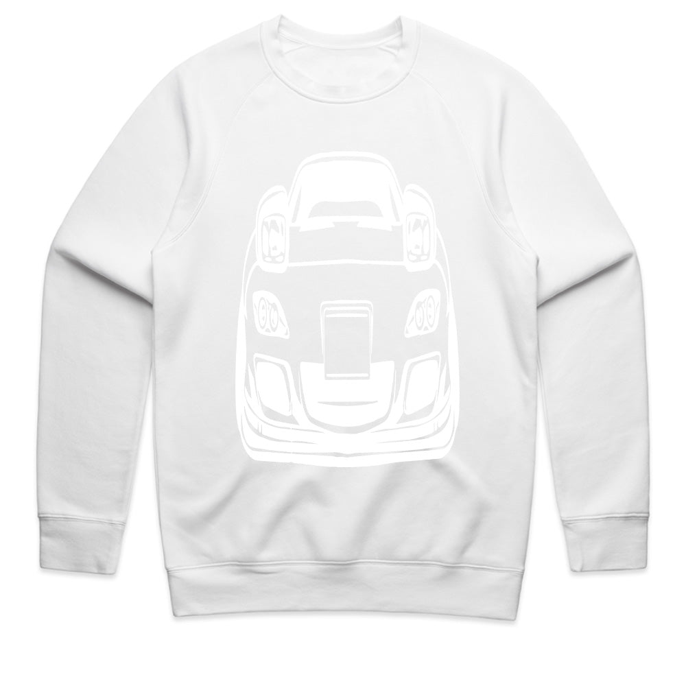 RX-7 Outline JDM T-Shirt – Minimalist Rotary Engine Sports Car Tee for Tuning & Drift Fans