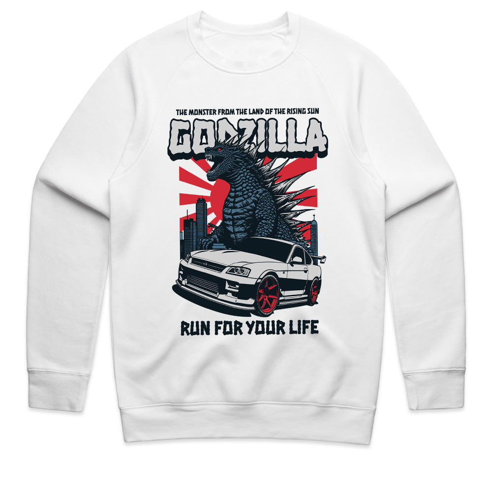 Godzilla Skyline" JDM T-Shirt – King of Monsters Meets King of the Streets