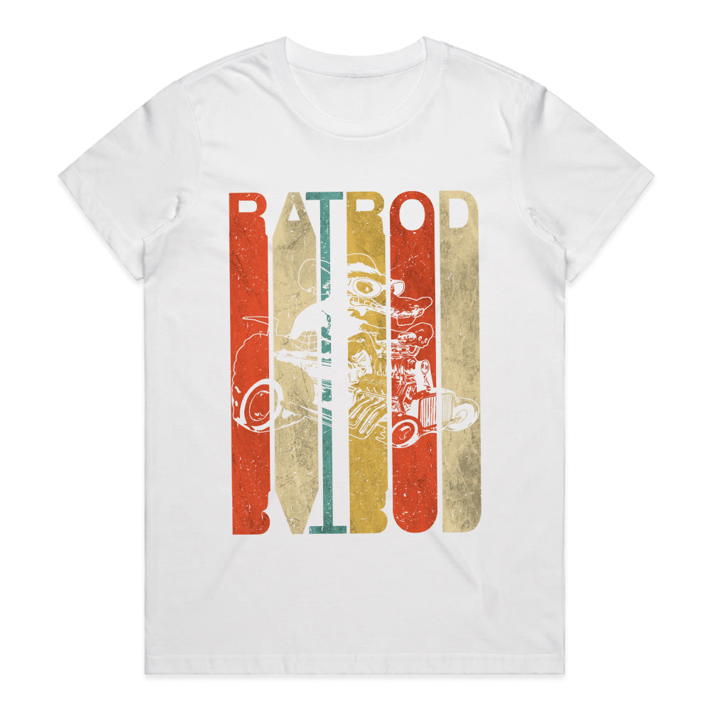 Rat Rod Drag Racing Vintage Hot Rod T-Shirt – Old School Car Culture Tee for Classic Car Lovers