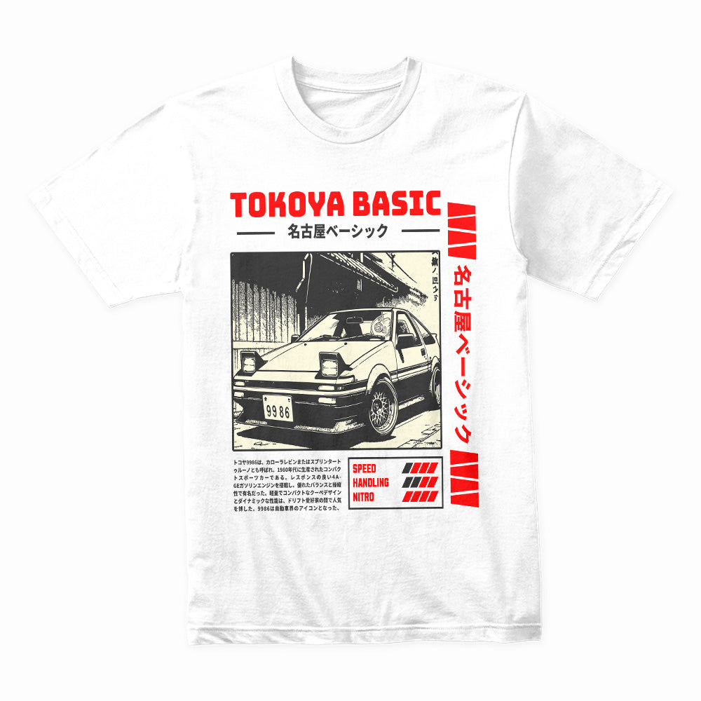TOKOYA BASIC AE86 T-Shirt – Manga-Style JDM Streetwear