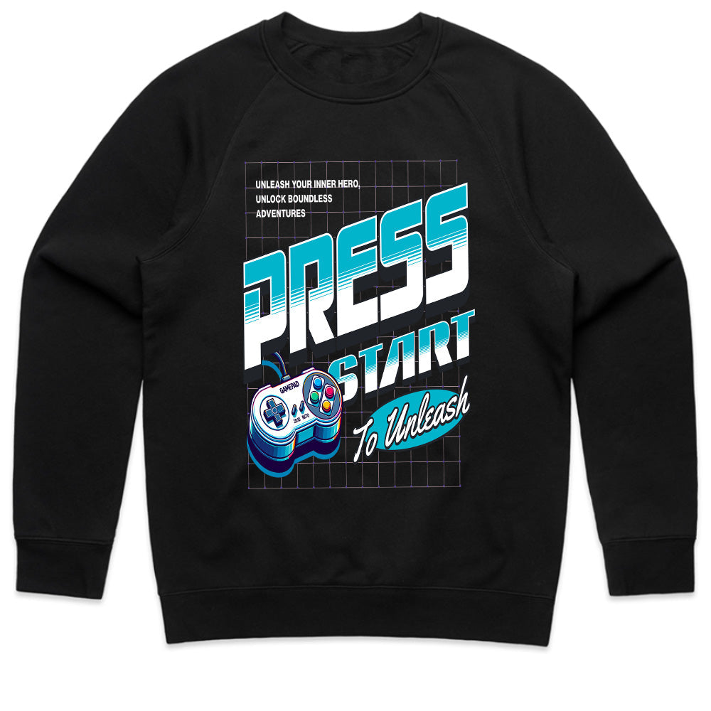 "Press Start to Unleash – Retro Gaming Adventure T-Shirt"