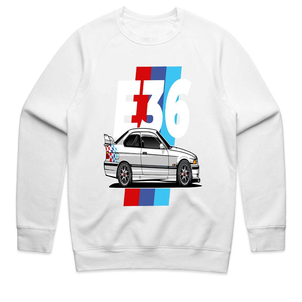 BMW E36 M Power – Classic Motorsport Graphic T-Shirt