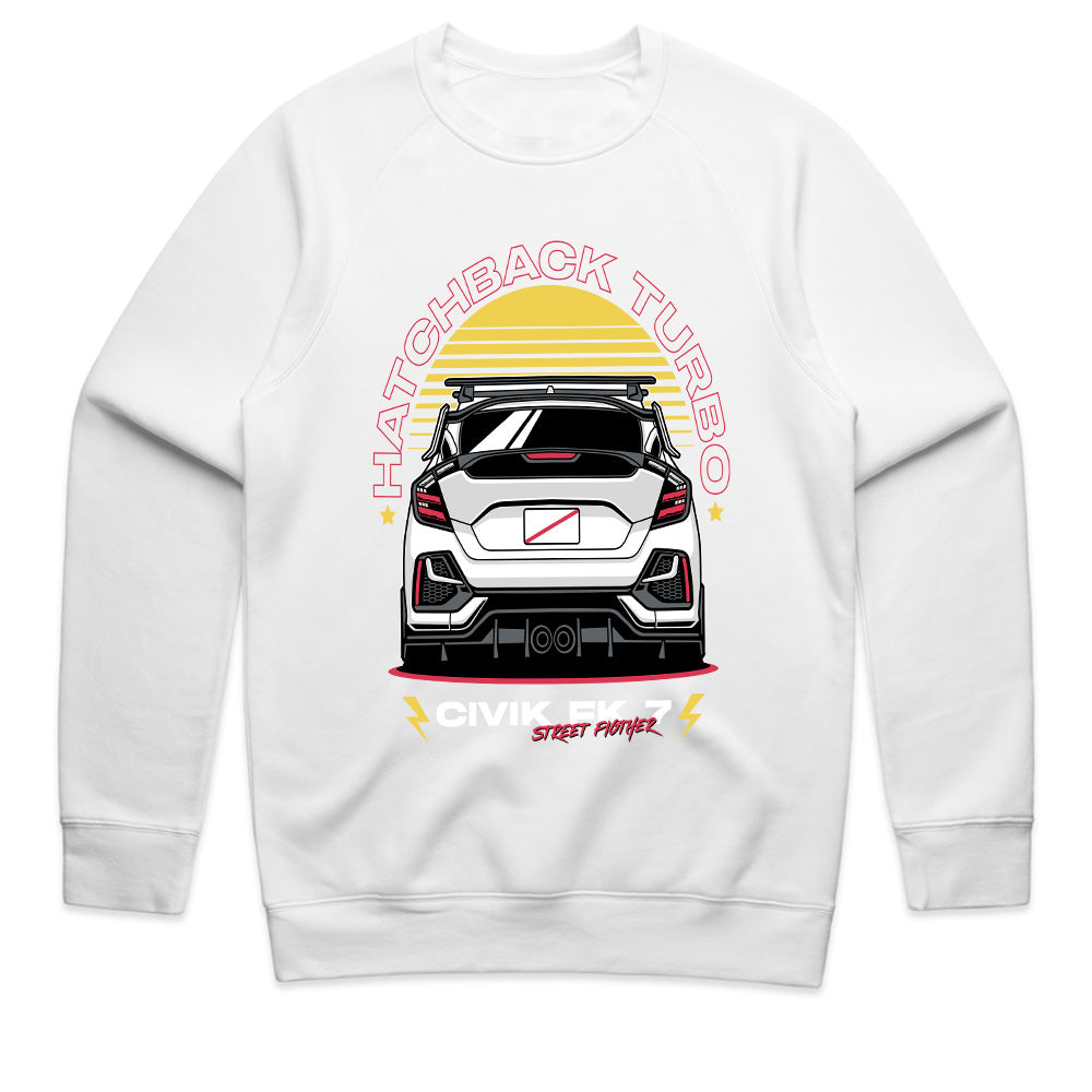 Hatchback Turbo Street Fighter – JDM Performance T-Shirt
