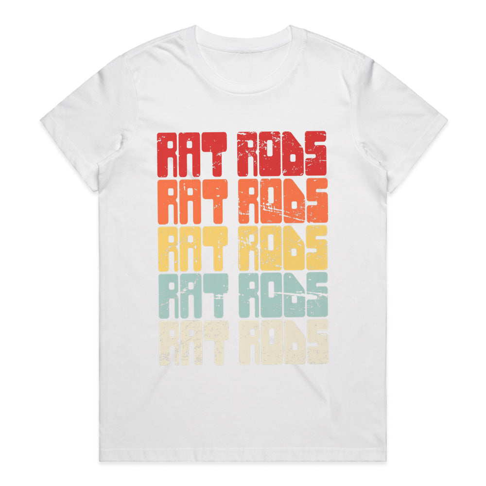 Retro Rat Rods T-Shirt – Vintage Distressed Hot Rod Enthusiast Tee