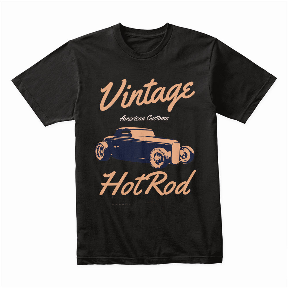 Vintage Hot Rod T-Shirt – Classic American Customs Retro Car Enthusiast Tee