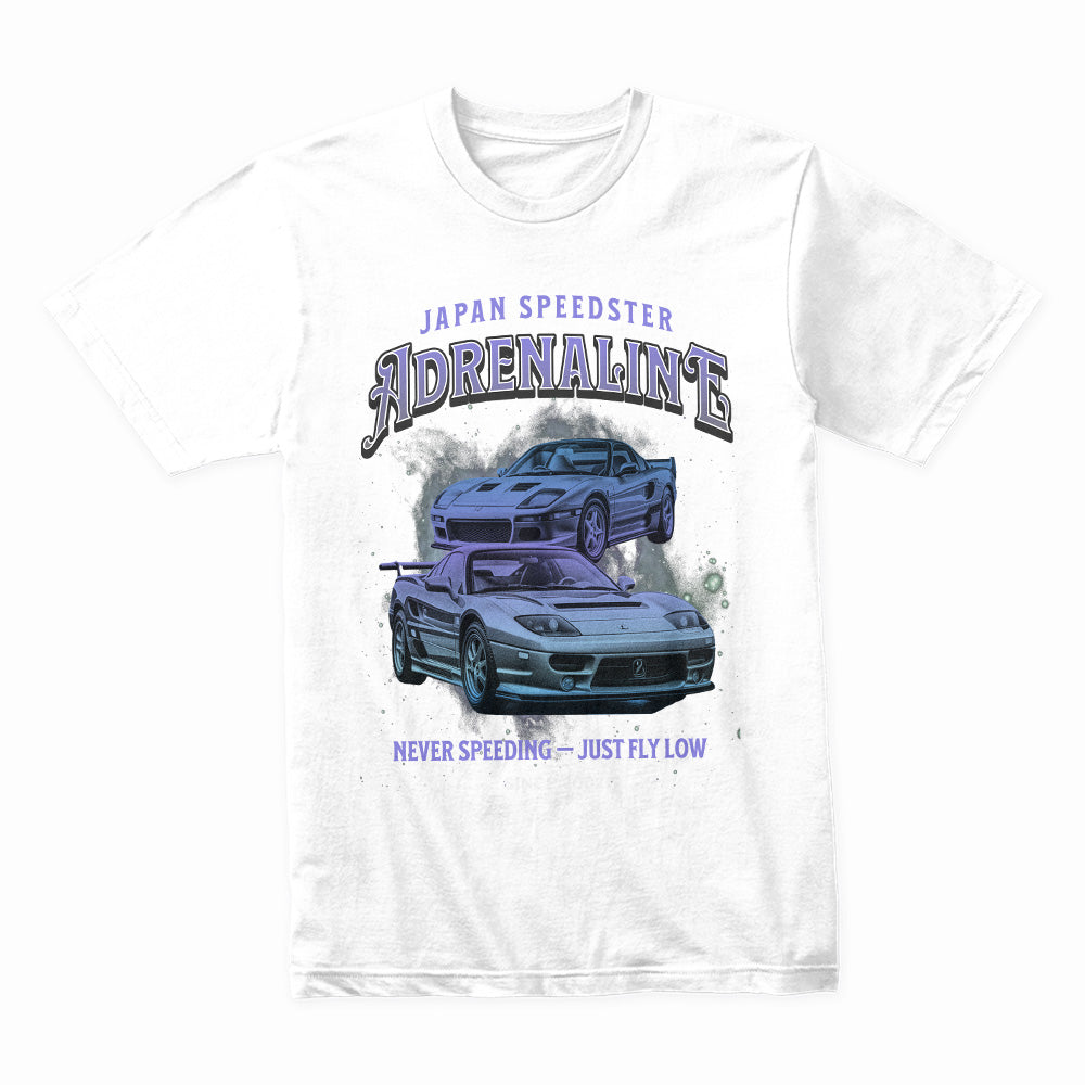 Adrenaline Speedster JDM T-Shirt – Ferrari F355 & Mazda RX-7 Edition