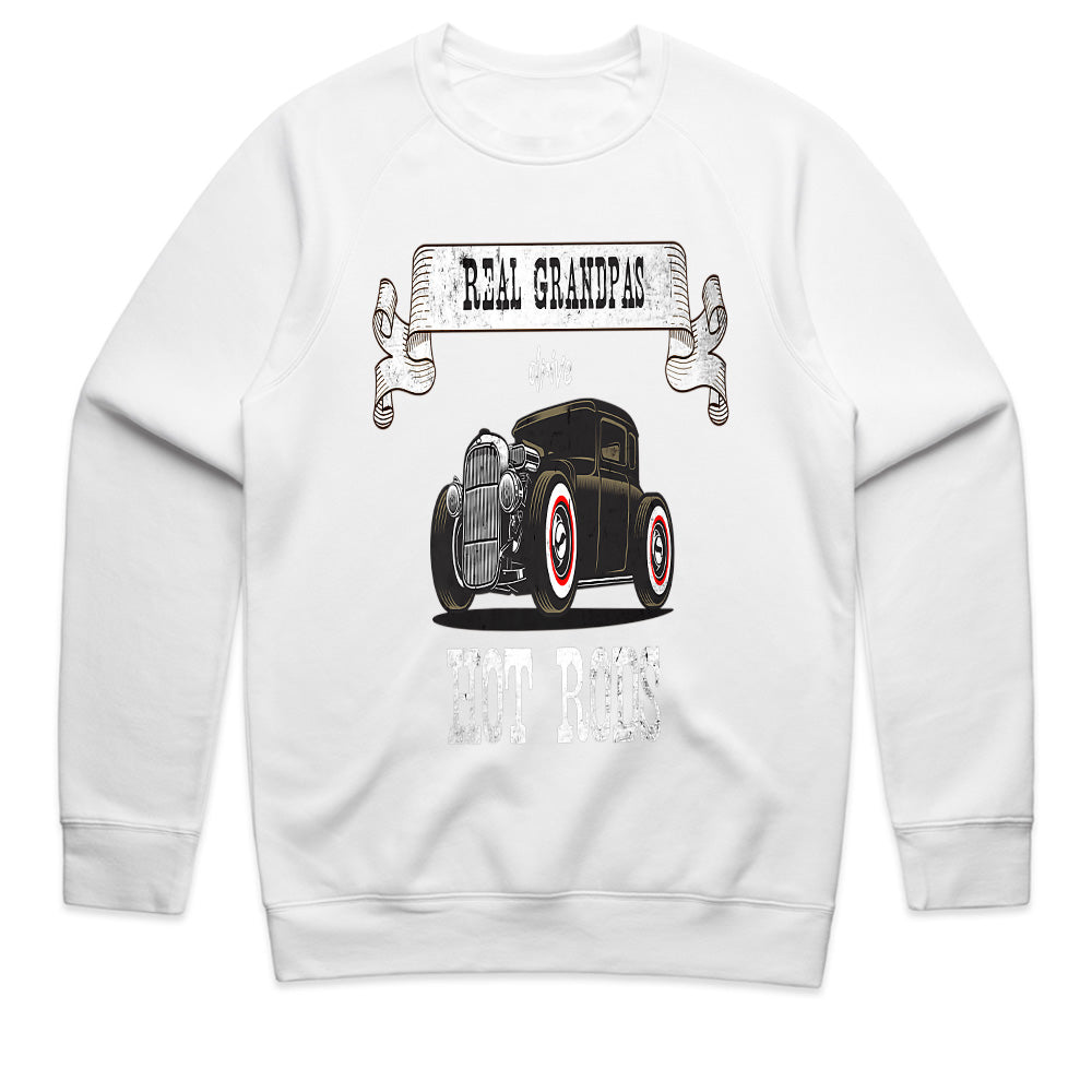 Real Grandpas Drive Hot Rods – Vintage Classic Car Enthusiast T-Shirt