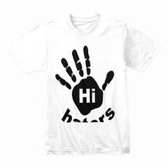 Hi Haters Handprint T-Shirt – Bold & Fun Statement Apparel