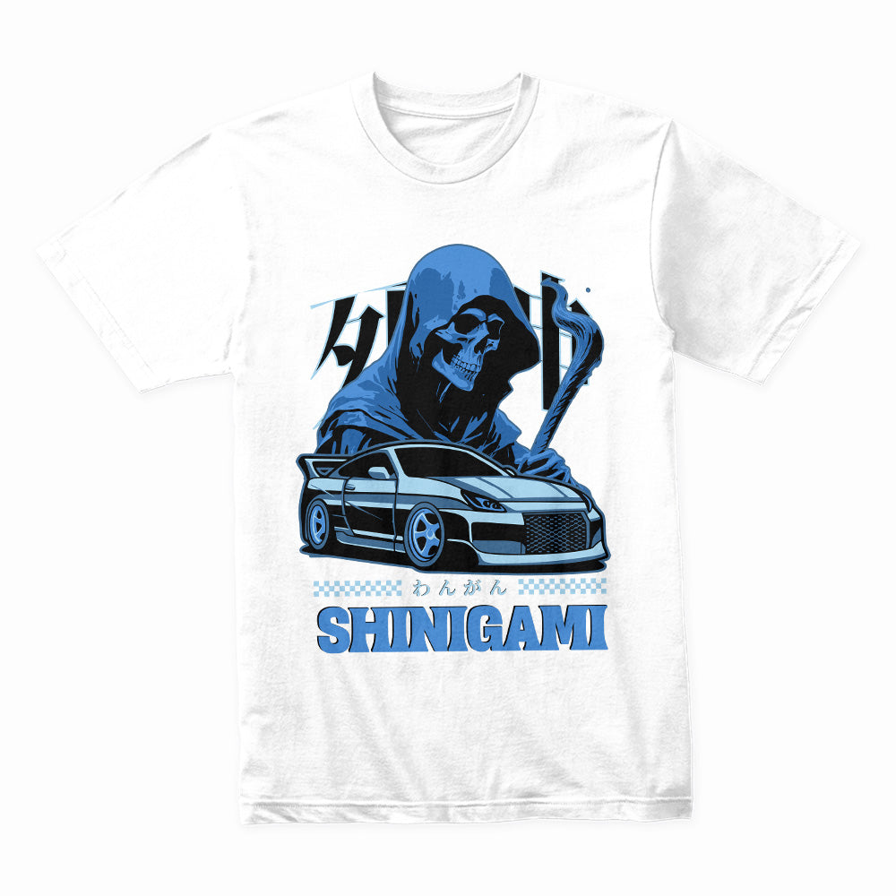 Shinigami Street Racer – Grim Reaper x JDM Car T-Shirt