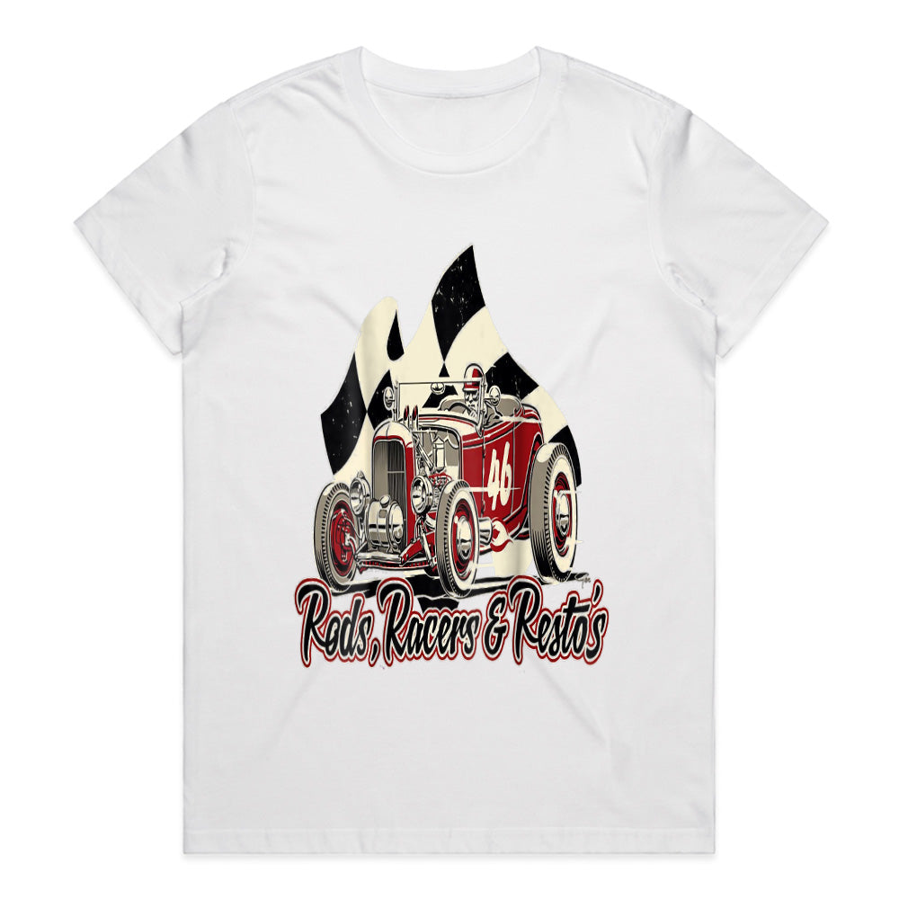 Rods, Racers & Resto’s T-Shirt – Vintage Hot Rod Racing Classic Car Tee