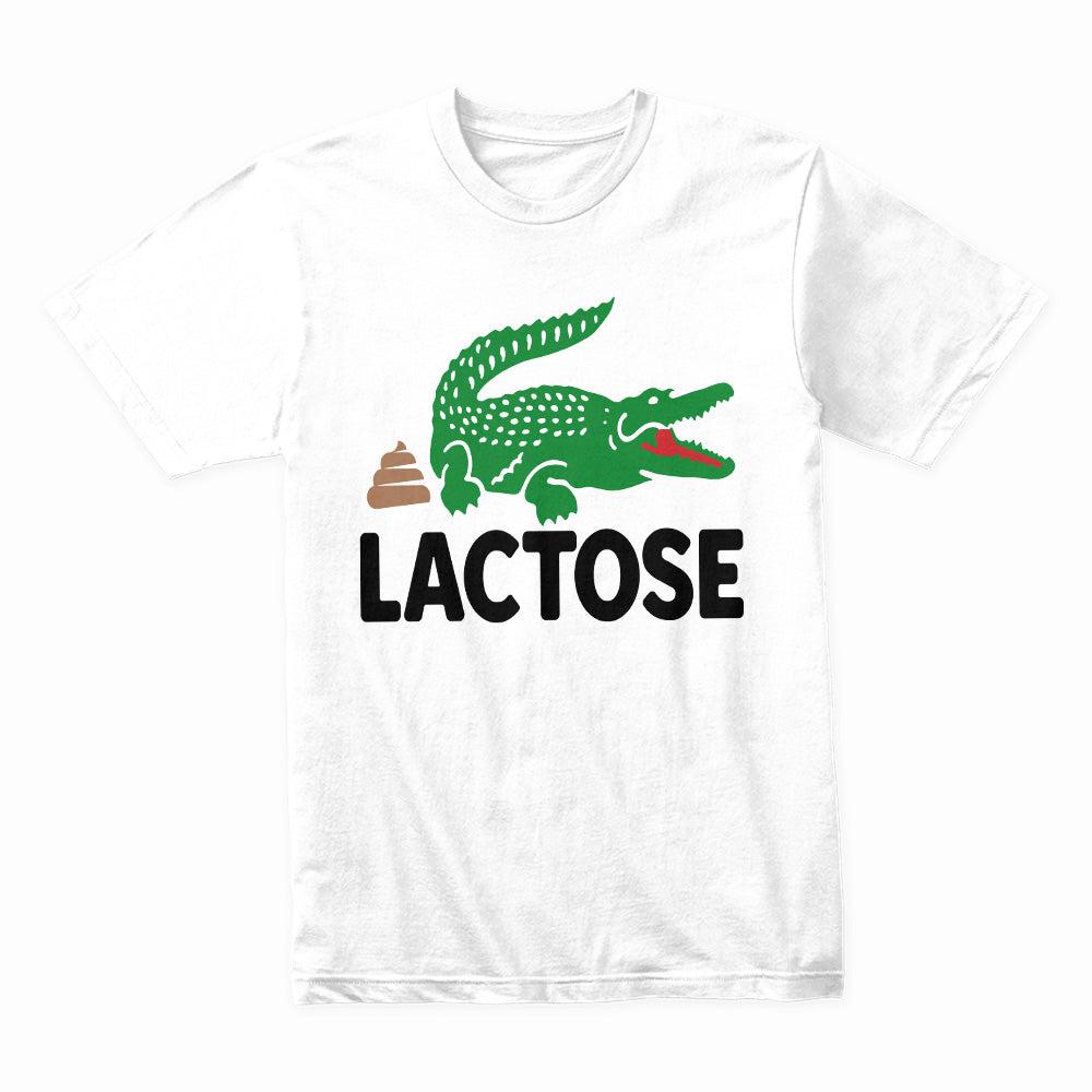Lactose Intolerance Crocodile T-shirt - Funny and Unique Design for Laughs
