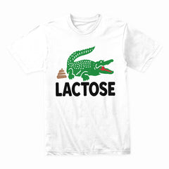 Lactose Intolerance Crocodile T-shirt - Funny and Unique Design for Laughs