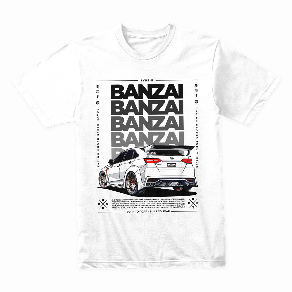 Banzai Turbo Type R T-Shirt – JDM Performance Streetwear