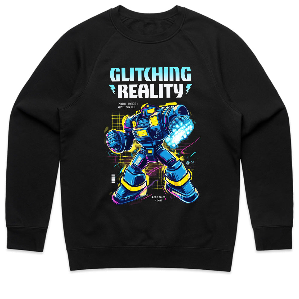 Cyber Mech Warrior T-Shirt – Glitching Reality Sci-Fi Robot Design