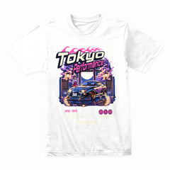 Tokyo Performance T-Shirt – Neon JDM Street Racing & Cyberpunk Aesthetic