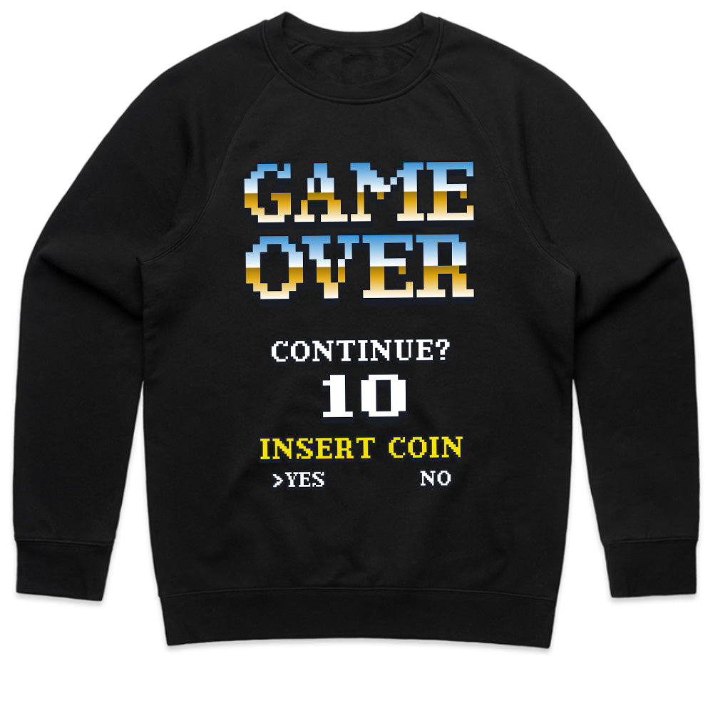 Retro Arcade Game Over" T-Shirt – Classic Pixel Design for Gamers