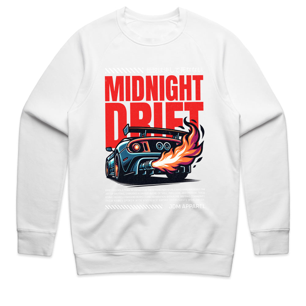 Midnight Drift T-Shirt – JDM Street Racing & Turbo Flames