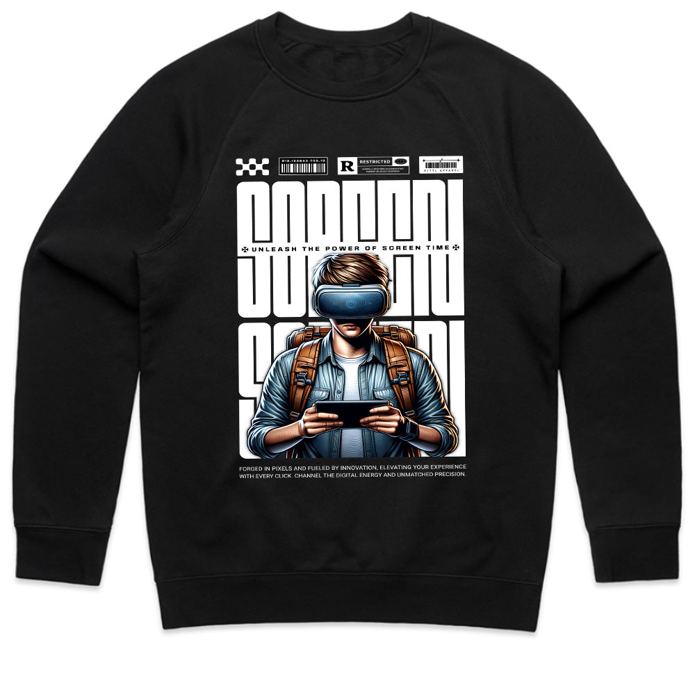 Unleash the Power of Screen Time" VR Gaming T-Shirt – Futuristic Gamer Design