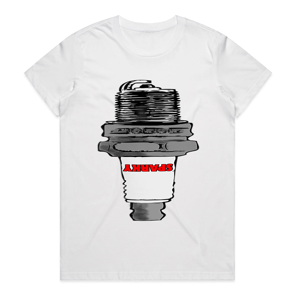 Sparky Spark Plug T-Shirt – Perfect for Car Lovers & Gearheads!