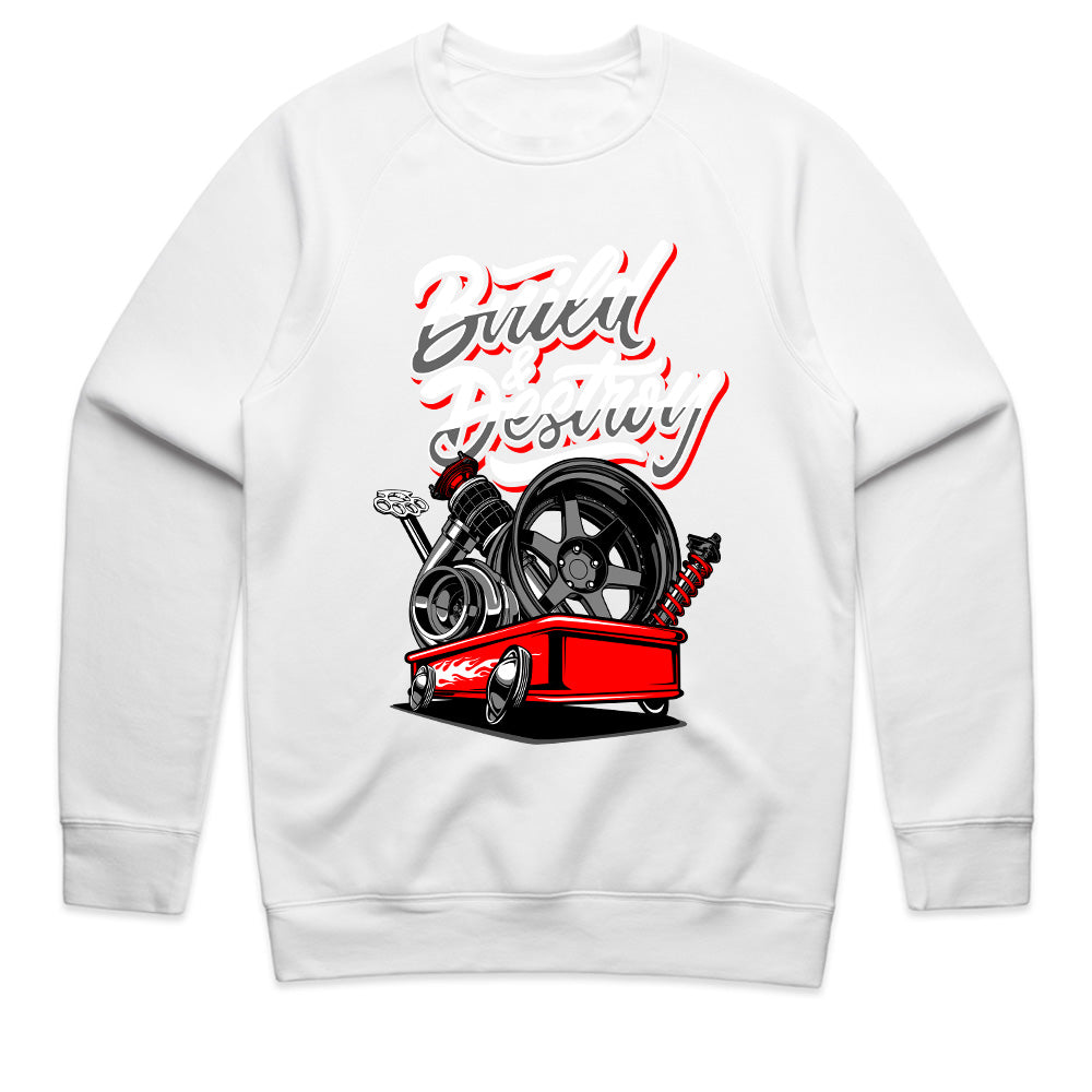 Build & Destroy" T-Shirt – Custom Car & Racing Enthusiast Design