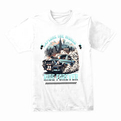 Ride Forever – Explore the World Muscle Car Tee